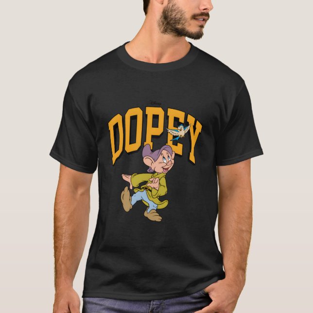 Camiseta Dopeia Branca de Neve Facilmente Distraída (Frente)