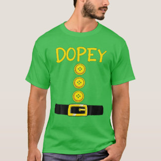 Camiseta Dopey Dwarf Halloween - Cor do Figurino Correspond