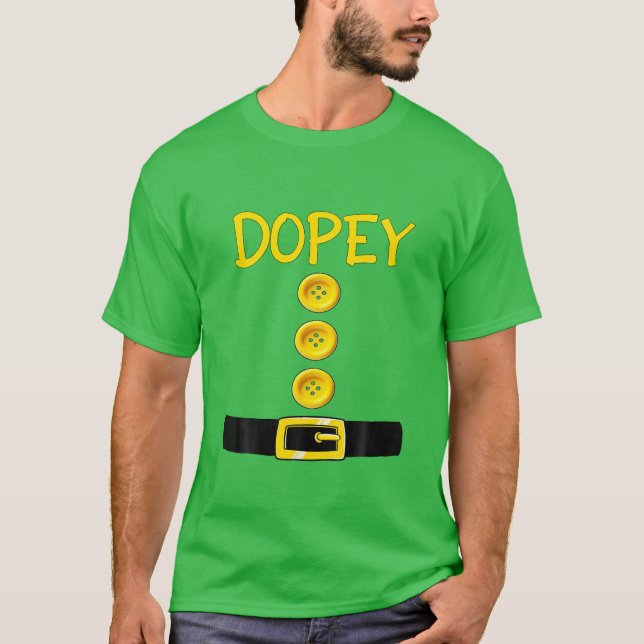 Camiseta Dopey Dwarf Halloween - Cor do Figurino Correspond (Frente)