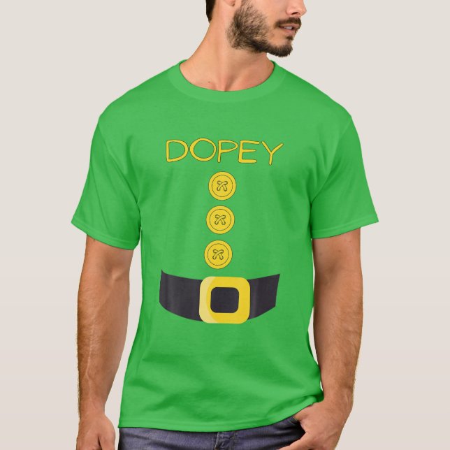 Camiseta Dopey Dwarf Halloween - Cor do Figurino Correspond (Frente)