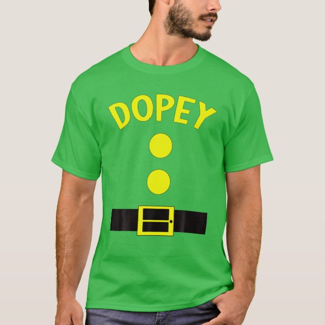 Camiseta Dopey Dwarf Halloween Figurume Engraçado Dop Idea  (Frente)
