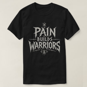 Camiseta Dor Constrói Guerreiros – Tipografia Motivacional