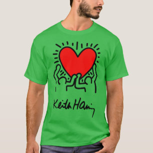 Camiseta dor de keith haring 2 Travesseiro