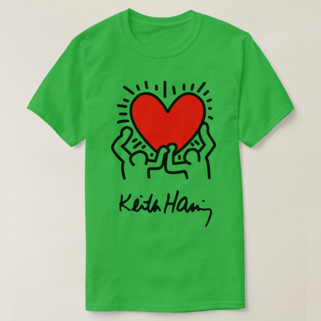 Camiseta dor de keith haring 2 Travesseiro 1 (Frente do Design)