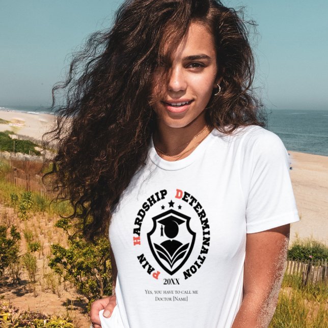 Camiseta Dor, Dificuldade, Determinação – Citação Engraçada (Criador carregado)