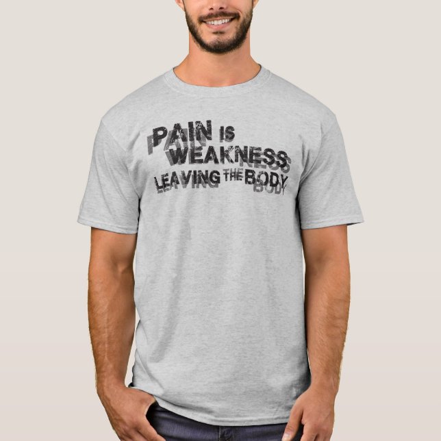 Camiseta Dor É Fraqueza Deixando O Corpo (Frente)