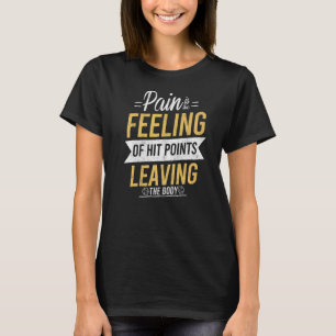 Camiseta Dor É Pontos De Acerto Deixando A Função De Tablet
