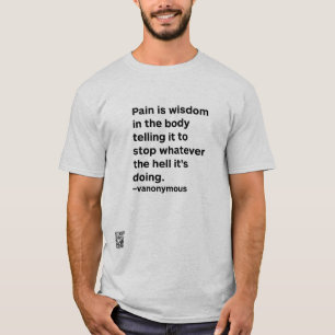 Camiseta Dor é sabedoria