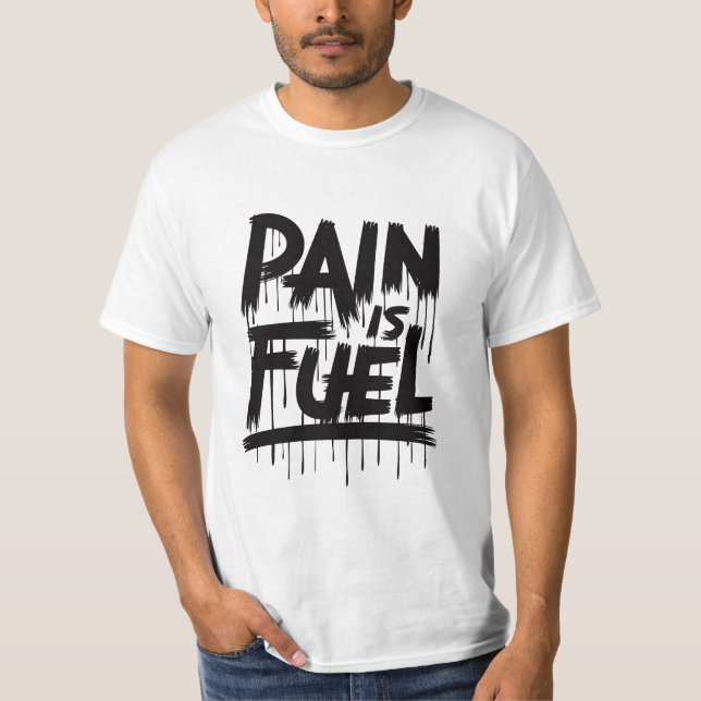 Camiseta " dor_is_fuel " aspas (Frente)