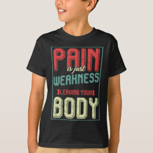 Camiseta Dor Na Motivação Do Gym Edifício De Equilíbrio É F