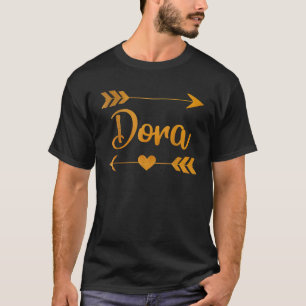Camiseta DORA Nome Personalizado Engraçado Aniversário Pers