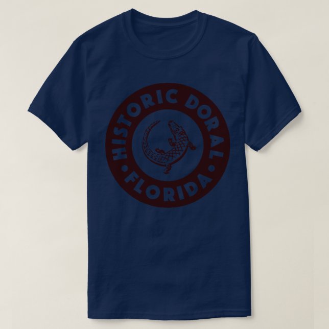 Camiseta Doral Florida Circle Brown (Frente do Design)