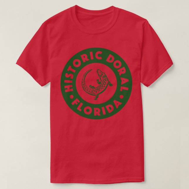 Camiseta Doral Florida Circle Green (Frente do Design)