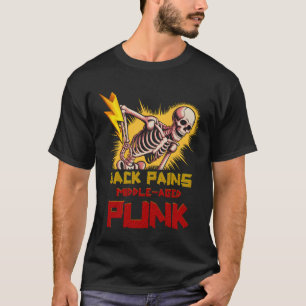 Camiseta Dores nas costas Punk Skeleton_s Rock n Roll