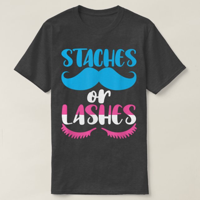 Camiseta Dores Ou Lashes Sexo Bonito Revelam Bebê Engraçado (Frente do Design)