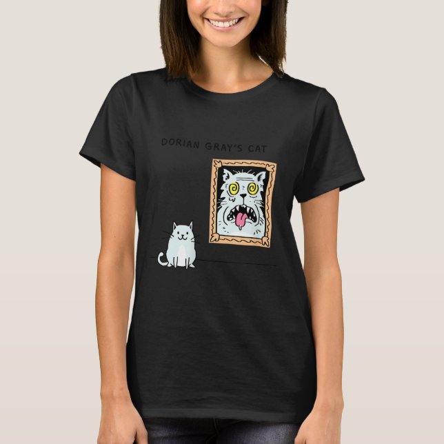Camiseta Dorian Gray's Cat Teeshirt From Skunkbear  (Frente)