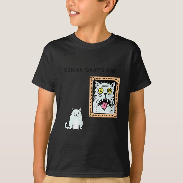 Camiseta Dorian Gray's Cat Teeshirt From Skunkbear  (Frente)