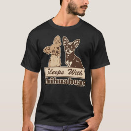 Camiseta Dorme com Chihuahuas
