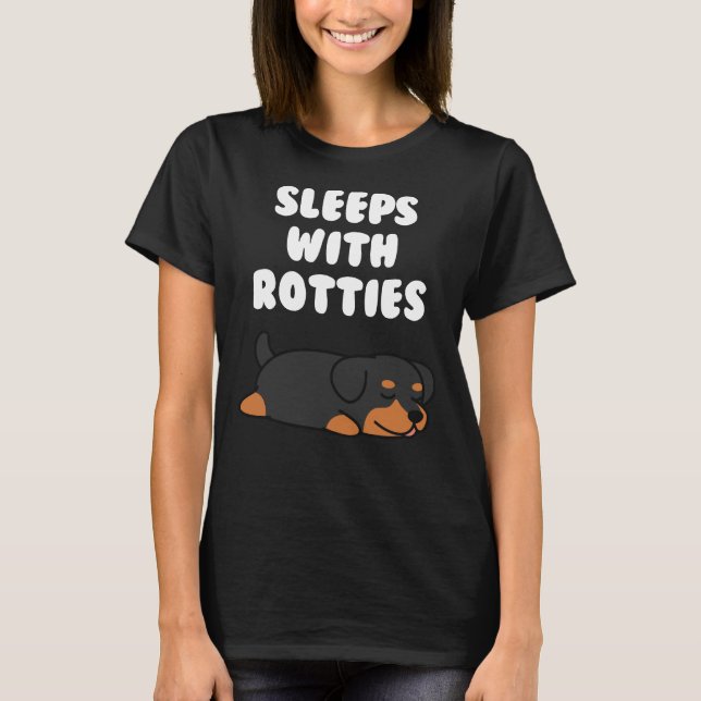 Camiseta Dorme Com Rottweilers (Frente)