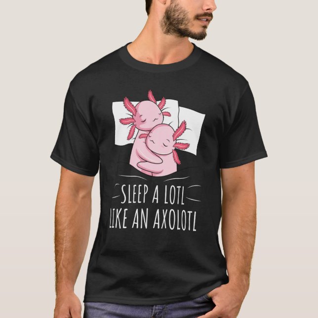 Camiseta Dormindo Axolotl Lover Pajamas Napoleando (Frente)