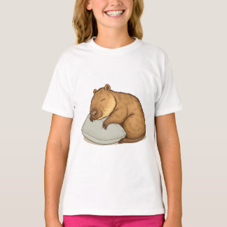 Camiseta dormindo Capybara Sleepybara