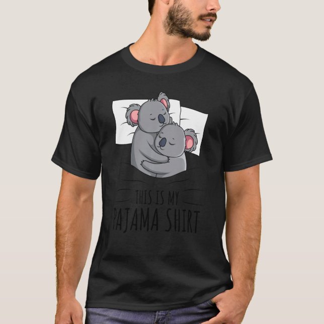 Camiseta Dormindo Koala Lover Pajama (Frente)