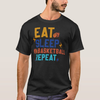 Camiseta Dormir Basquete Repete Presente Engraçado Para Bas
