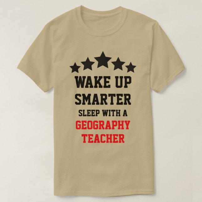 Camiseta Dormir Com Um Professor De Geografia (Frente do Design)