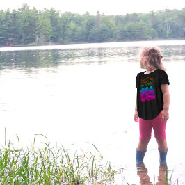 Camiseta Dormir debaixo das estrelas acampando a camisa-T