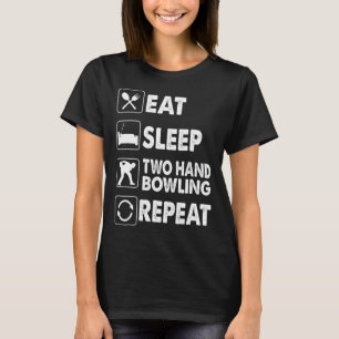 Camiseta Dormir Duas Boliches Manuais Repetir Kegel Duas Mã
