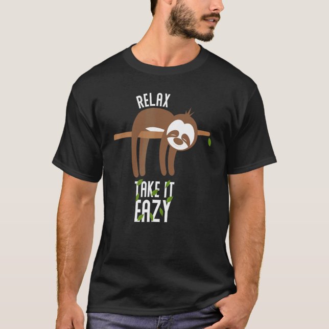 Camiseta Dormir Em Uma Árvore Fita Lama Relaxe Tome-A (Frente)