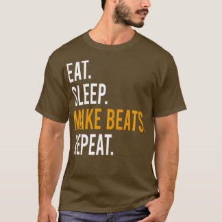 Camiseta Dormir Faça Com Que Os Beats Repetam A Presença De
