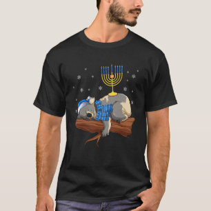 Camiseta Dormir Lita Menorah Hanukkah Chanukah Animal Je