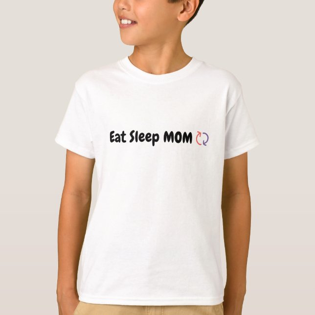 Camiseta Dormir Mãe Repetir o amor das mães (Frente)
