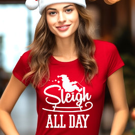 Camiseta Dormir O Dia Todo Engraçado Natal