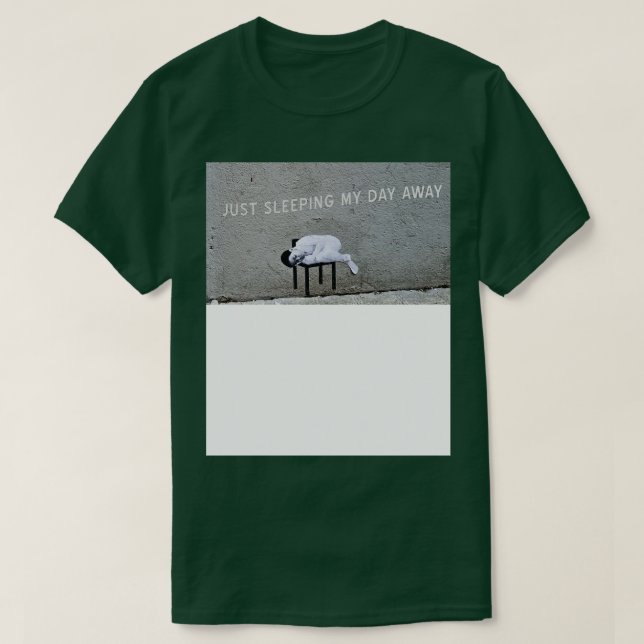 Camiseta Dormir o meu dia (Frente do Design)