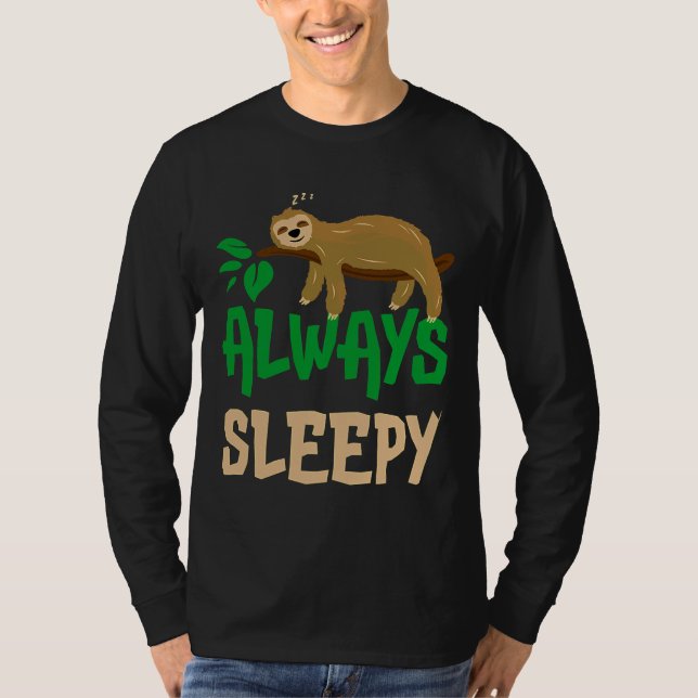 Camiseta Dormir Sempre Com Sono Bonito (Frente)