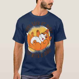 Camiseta Dormir Sentir-Se Segura À Noite Dormindo Com Um Co