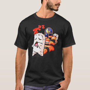 Camiseta Dormir Sushi Rolls Dormir Fazendo Trânsito Japonês