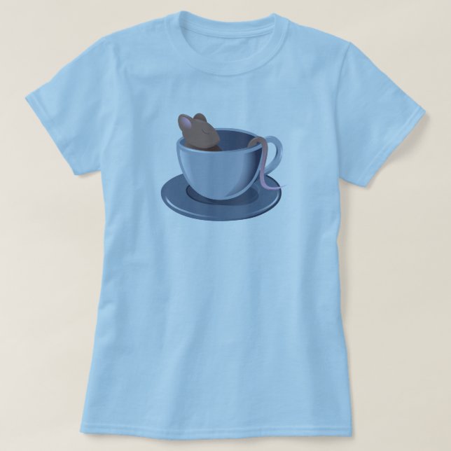 Camiseta Dormouse (com texto) (Frente do Design)