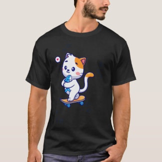 Camiseta Dory engraçado cat dory nadando
