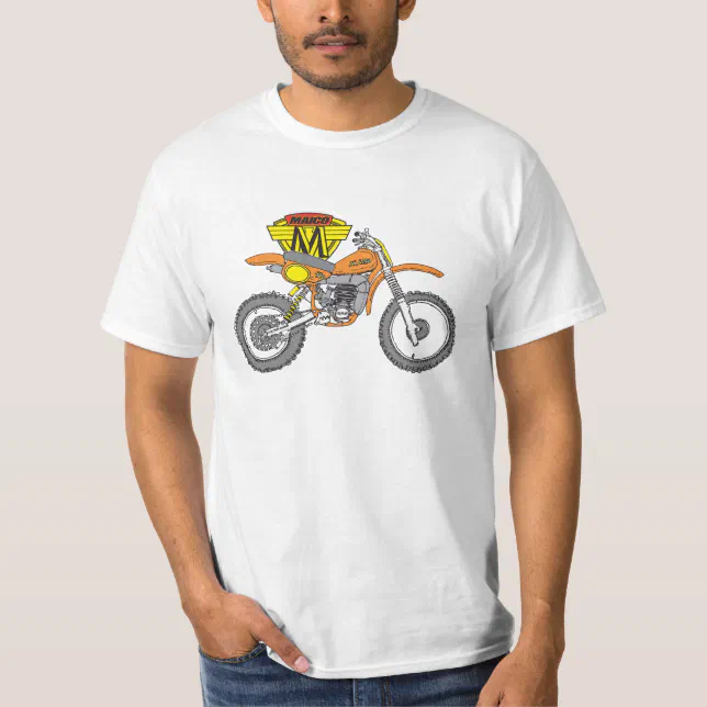 Camiseta dos desenhos animados do motocross de