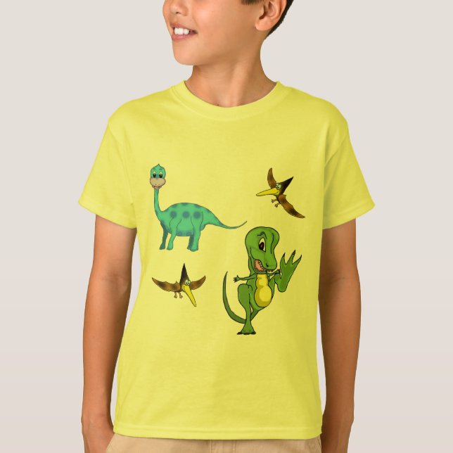 Camiseta dos dinossauros (Frente)