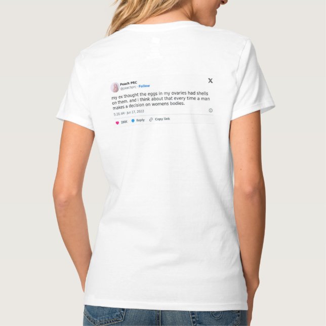 Camiseta dos Direitos da Mulher (Verso)