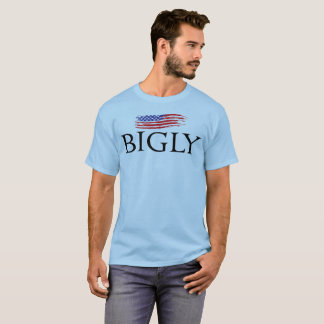 Camiseta Dos EUA t-shirt da bandeira bigly