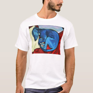 Camiseta Dos "filhote de cachorro do Whippet azuis bebés