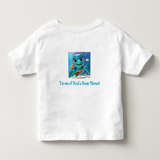 Camiseta dos Heróis do Oceano Azul - Edição Toddle (Verso)