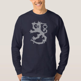 Camiseta Dos homens brancos do leão de Sisu a Capa longa