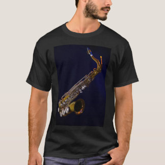 Camiseta dos homens com saxofone