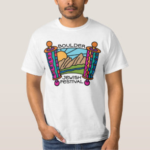 Camiseta Dos homens judaicos do festival de Boulder T